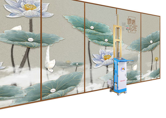 Stampatrice a base d'acqua della parete di Digital dell'inchiostro con le ruote mobili