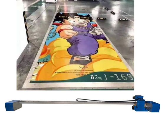 Inchiostro uv a base piatta Cmykw della stampatrice delle testine di stampa di Zkmc 2880 Dpi 2 5 colori per la stampa di messa a terra del pavimento